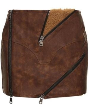 ANDERSSON BELL Austin Wool Blend Mini Skirt - Brown