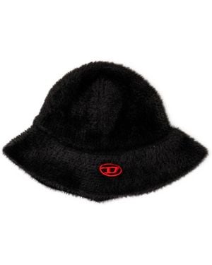 DIESEL K-Solange Logo- Embroidered Bucket Hat - Black