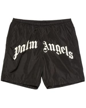 Palm Angels Drawstring Swim Trunks - Black