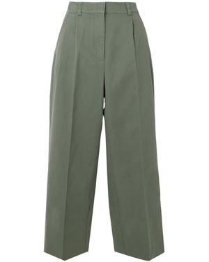 Anine Bing Belen Pleated Tapered Casual Pants - Green