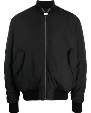 1989 STUDIO Long-Sleeved Aviator Casual Jacket - Black