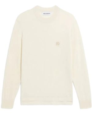 Neil Barrett Music Bolt Logo-Patch Jumper - White