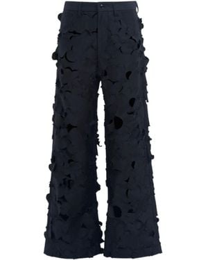 Marni Cotton Cargo Trousers - Blue