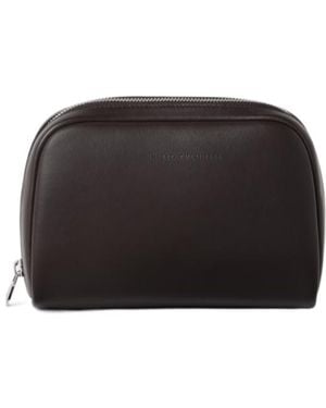 Brunello Cucinelli Zippered Wash Bag - Black