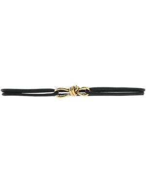 Bottega Veneta Knot Detail Belt - White