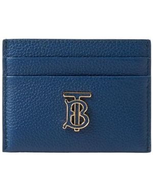 Burberry Tb Logo-Plaque Cardholder - Blue