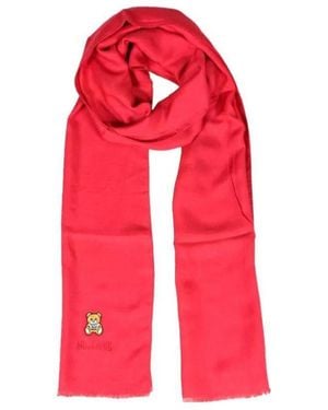 Moschino Logo Scarf - Red