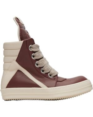 Rick Owens Jumbolace Geobasket High-Top Trainers - Grey