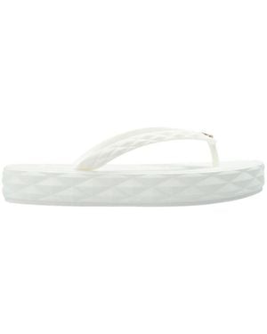 Jimmy Choo Diamond Flip-Flop Sandals - White