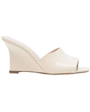 Stuart Weitzman Vienne Wedge Sandals - White