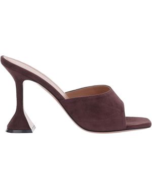 AMINA MUADDI Slip-On High-Heeled Sandals - Brown