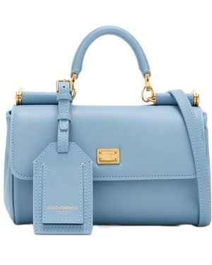 Dolce & Gabbana Letter Shoulder Bag - Blue