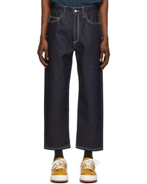 Sunnei Contrast Stitching Jeans - Black
