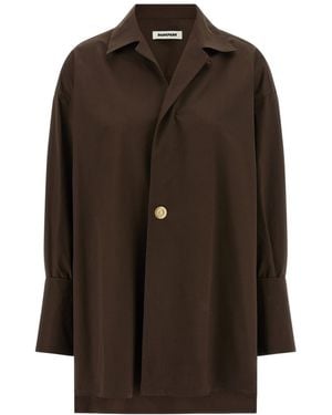 DARKPARK Jodie Popeline Tunic Style Shirt - Brown
