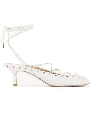Chloé Chlo Ghillies Laced Pumps - White