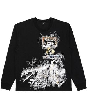 McQ Logo Printed Jumper - Black