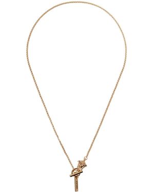 Versace Rolo Necklace - Metallic