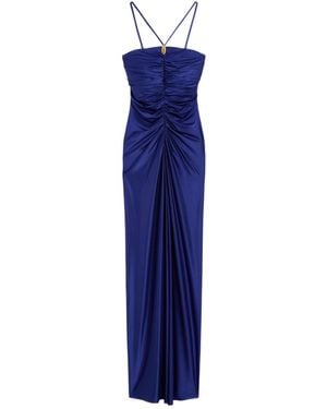 Max Mara Viscose Jersey Dress - Blue
