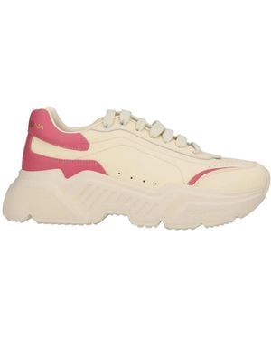 Dolce & Gabbana Two-Tone Leather Casual Shoes - Pink