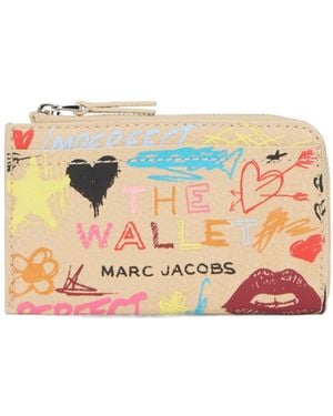 Marc Jacobs Graphic Zip-Around Wallet - White