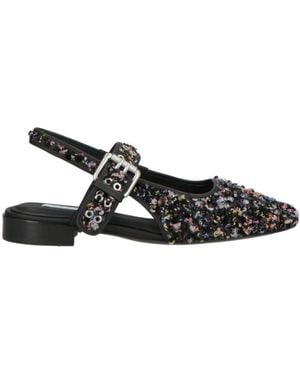 Rag & Bone Multicolor Ballet Flats - Black