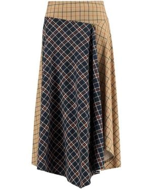 Barbour Dalbury Checked Midi Skirt - Multicolor