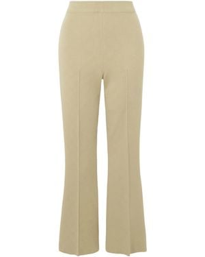 High Sport Casual Cropped Trousers - Natural
