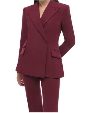 Jonathan Simkhai Long-Sleeved Suit Coat - Purple