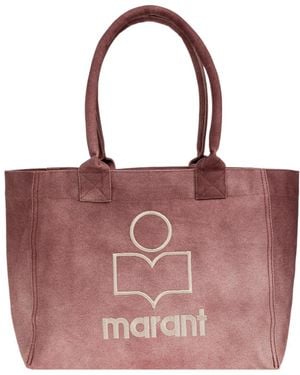 Isabel Marant Yenky Logo Tote Bag - Purple