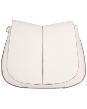 Gianni Chiarini Curved Panelled Shoulder Bag - Natural