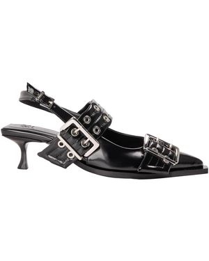 Ganni Heeled Sandals - Black