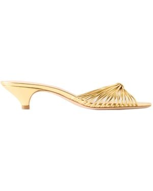 Loeffler Randall Metallic Leather Mules