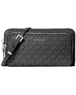 MICHAEL Michael Kors Monogram-Pattern Cross Body Bag - Black