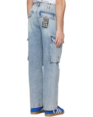Ksubi Riot Rekon Denim Cargo Pants - Blue
