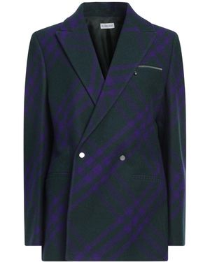 Burberry Double-Breasted Blazer - Blue