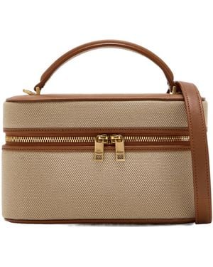 Saint Laurent Zip-Up Vanity Bag - Metallic