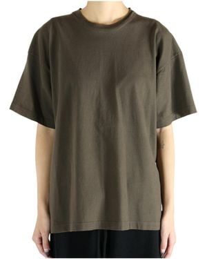 The Row Short-Sleeve Boxy Top - Green
