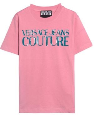 Versace Jeans Couture Short-Sleeved T-Shirt - Pink
