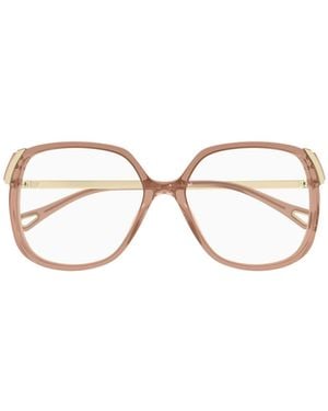 Chloé Chloé Eyewear Butterfly-Frame Glasses - Multicolor