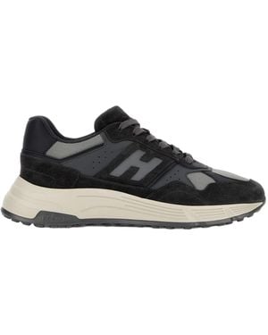 Hogan Round-Toe Sneakers - Black