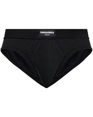 DSquared² Logo Briefs - Black