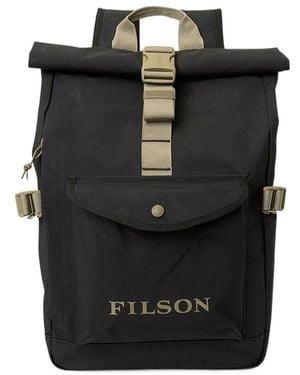 Filson Logo Print Backpack - Black
