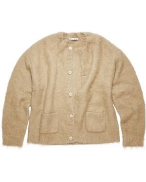 Acne Studios Long Sleeved Button-Up Cardigan - Natural