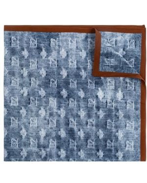 DSquared² Monogram Distressed Foulard - Blue