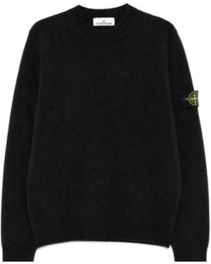 Stone Island Long-Sleeved Sweater - Black