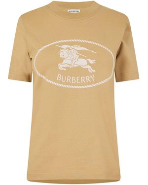 Burberry Short-Sleeved T-Shirt - Natural