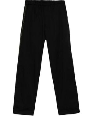 Undercover Logo Tape-Detail Trousers - Black