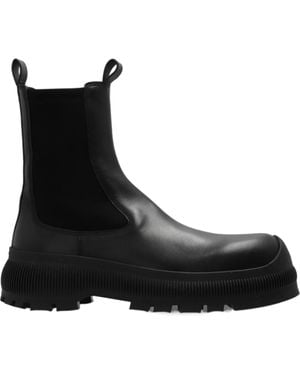 Jil Sander Round-Toe Chelsea Boots - Black