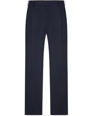 Pt Pantaloni Casual Trousers With Belt Loops - Blue