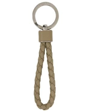 Bottega Veneta Intreccio Key Ring - White